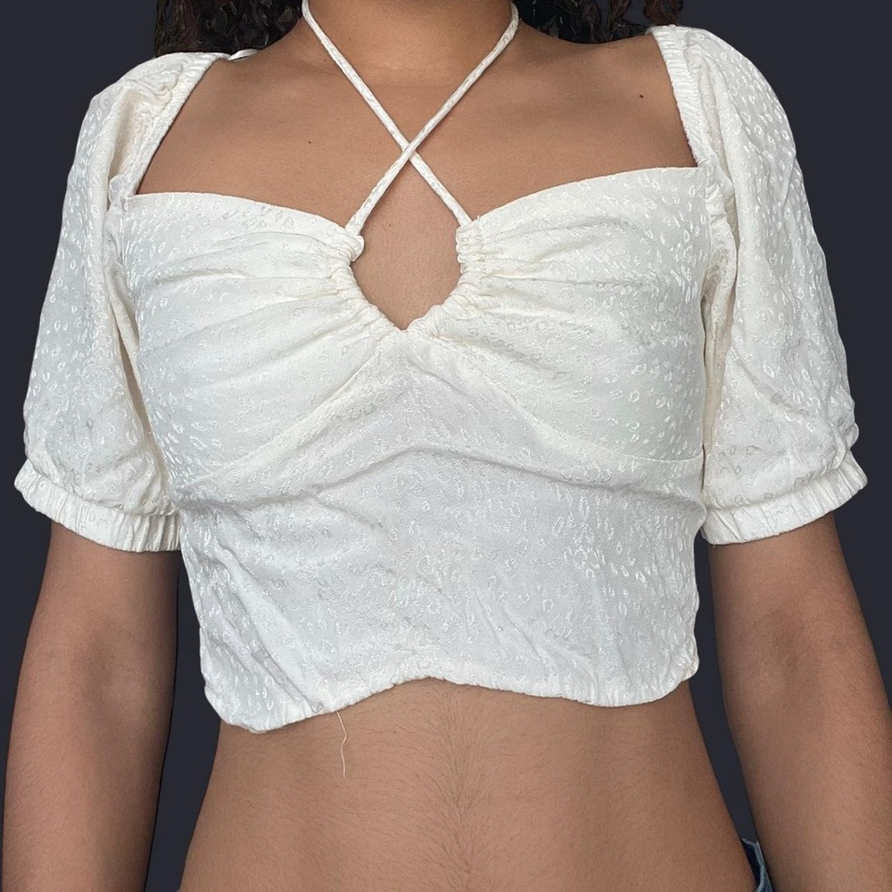 URBAN Romantics Cream Crop Top